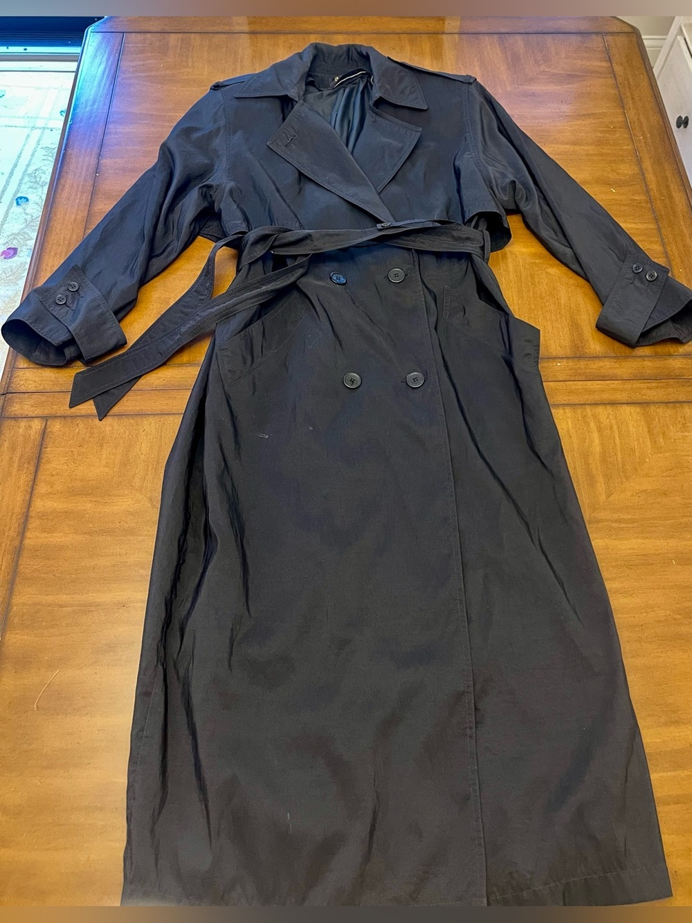Classic Slick and Classy Black Trench Coat